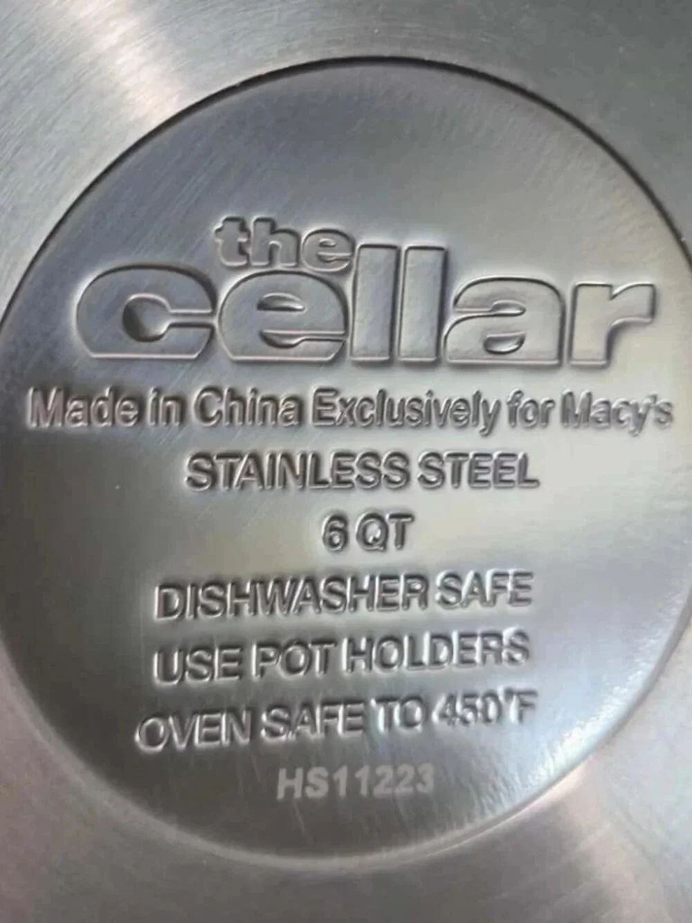 The Cellar Stainless Steel Cookware Set 5-Piece 3-Ply Base Pots & Pans